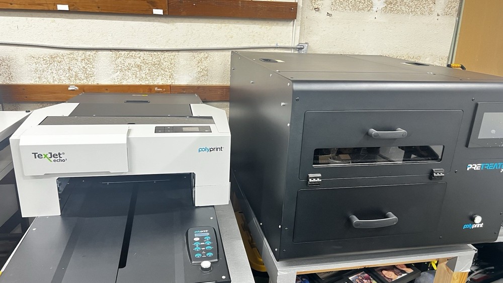 Polyprint TexJet echo2 DTG Printer with Pretreater