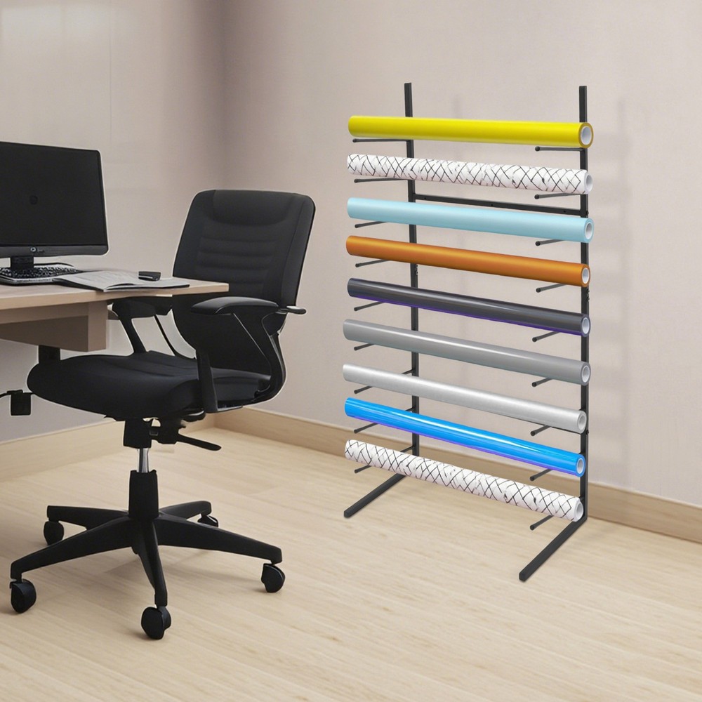 Wall-Mounted Blueprint Storage Rack - Organize Your Plans Efficiently