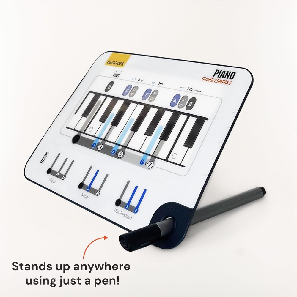 Piano Chord Compass - Learn Keyboard Chords - Ultimate Tool For Beginner...