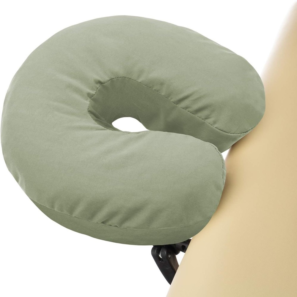 4-Pack Microfiber Face Cradle Covers - Ultra Soft Fitted Massage Table Cradl...