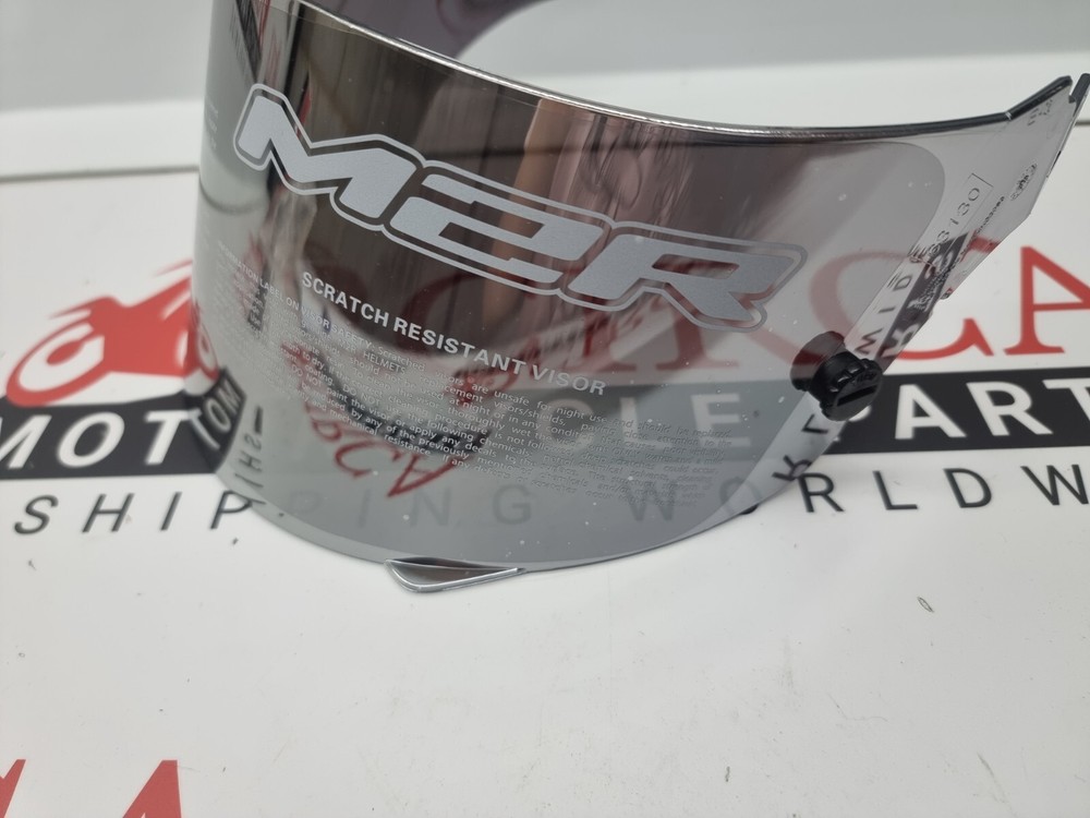 M2R MCL Chrome Iridium Visor for GP1 Helmets 1102098