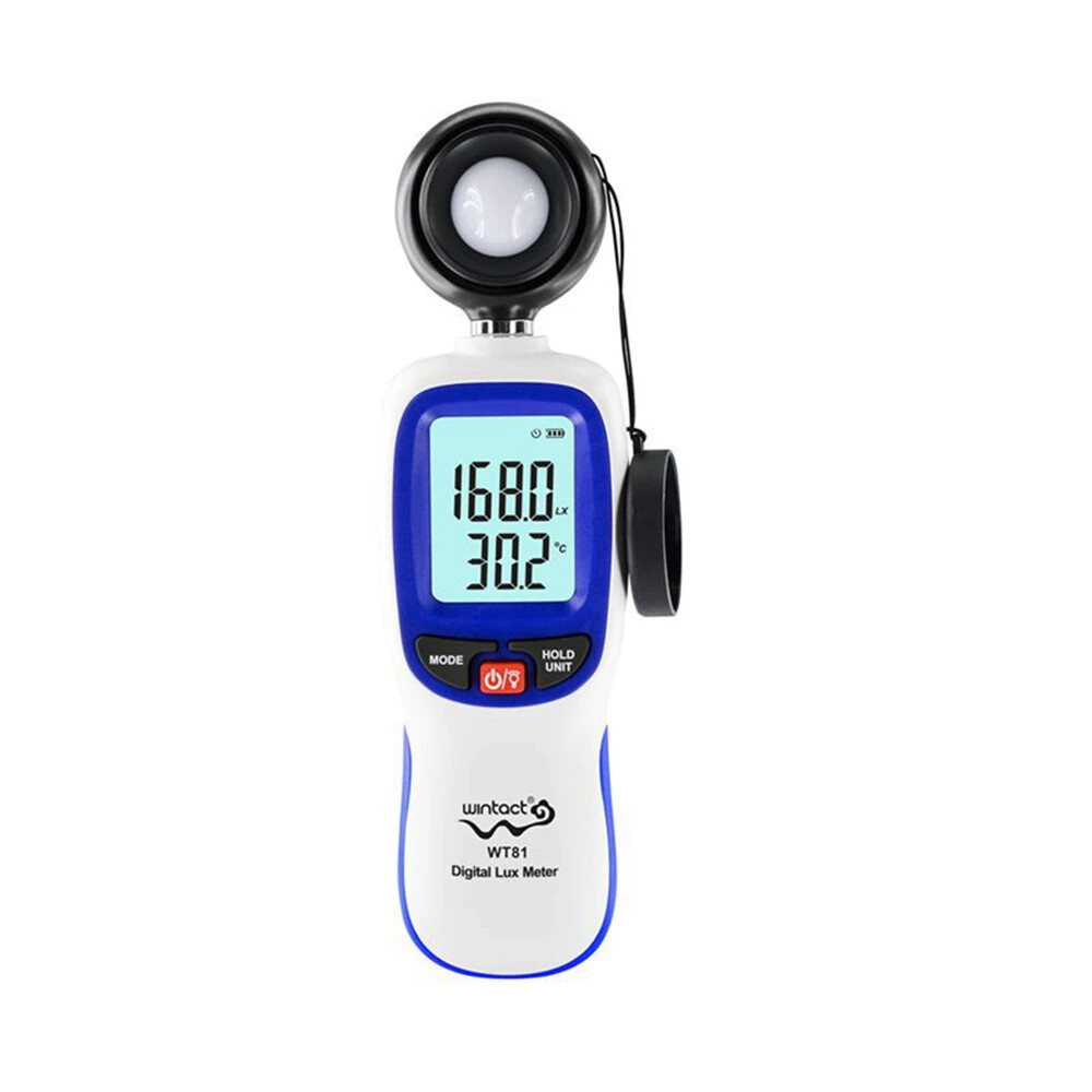 Digital Luxmeter Light Intensity Meter Thermometer Illuminator 0-20000 Lux