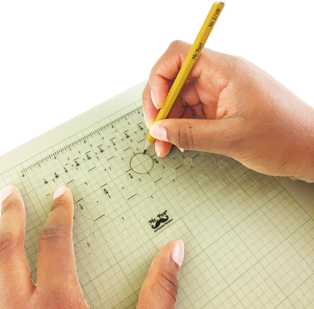 French Curve and Template Ruler Set, 6 Pieces