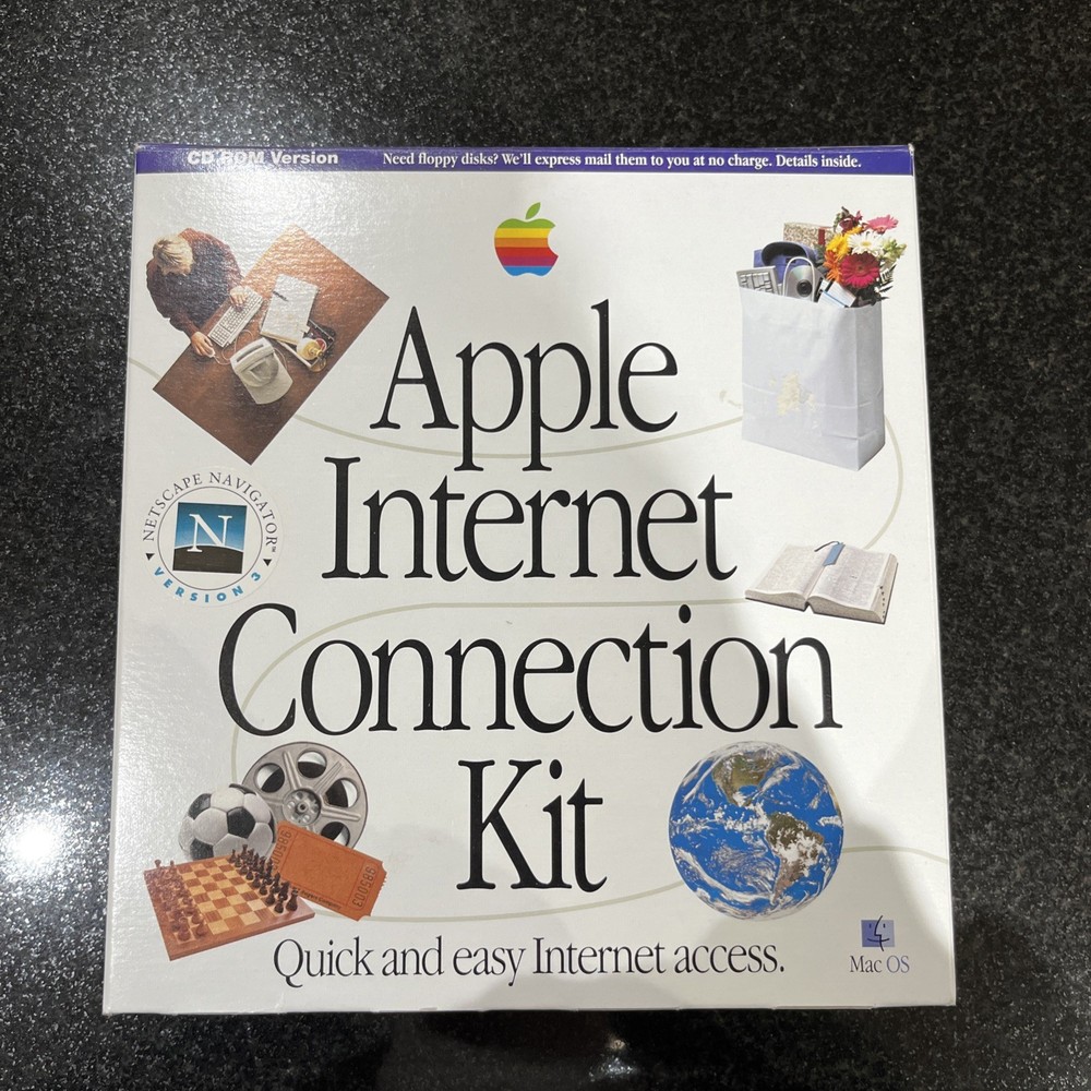 Vintage 1996 APPLE INTERNET CONNECTION KIT Disc For 7.5 Version 1.2