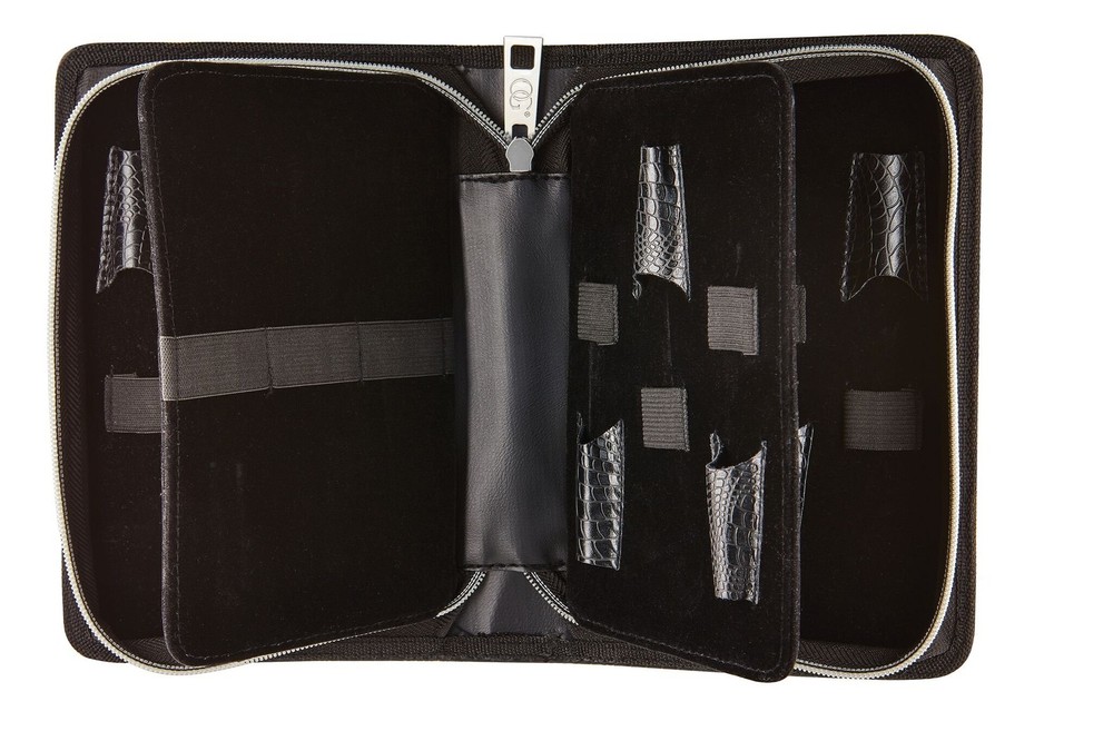 Shear Case with SilkCutPRO Shears - Hair Tool Organizer for Combs, Scissors, ...