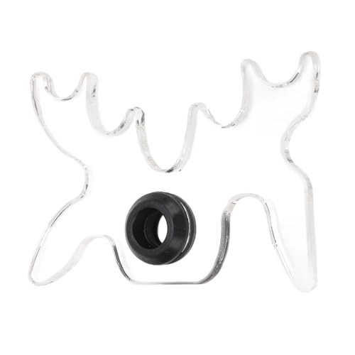 Billiard Bridge Head, Clear Acrylic Moosehead Design, Soft Rubber Insert Pool
