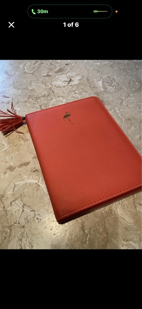 Bright Orange Zippy Journal Notebook / Diary
