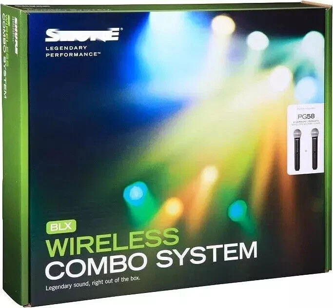 New BLX288/PG58 Handheld Wireless Microphone System Come with 2 Microphone US