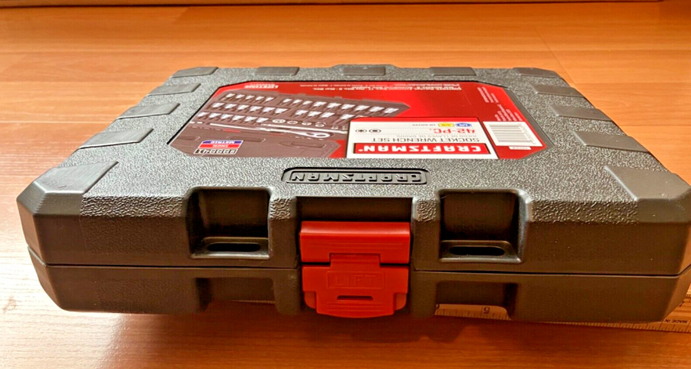 CRAFTSMAN 42 pc *EMPTY* Socket Set Storage Case 3/8" and 1/4" Drive *NO TOOLS*