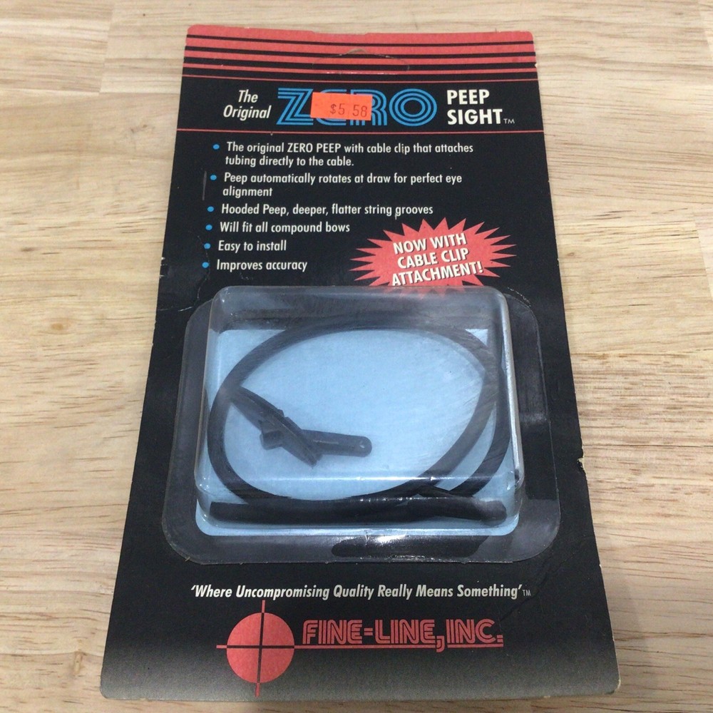 NOS Fine-Line “The Original Zero Peep Sight” for Compound Bows