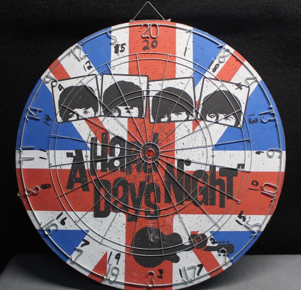 Beatle's A Hard Day's Night Dartboard Used