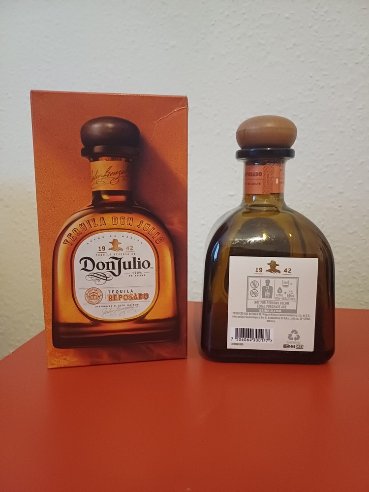 Don Julio Reposado Tequila Empty Bottle & Box