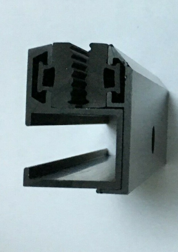 FRAMELESS MODULE END CLAMP 120mm long, new