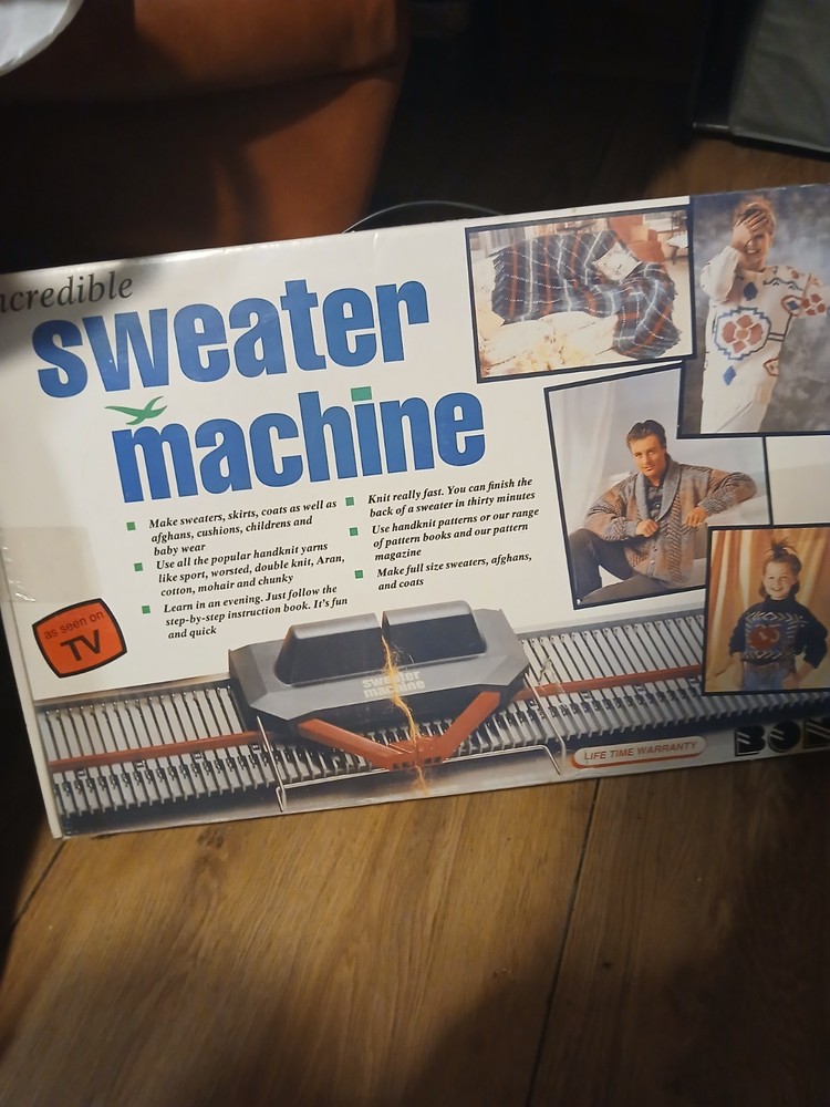 Bond Incredible Sweater Machine Knitting Machine - Black