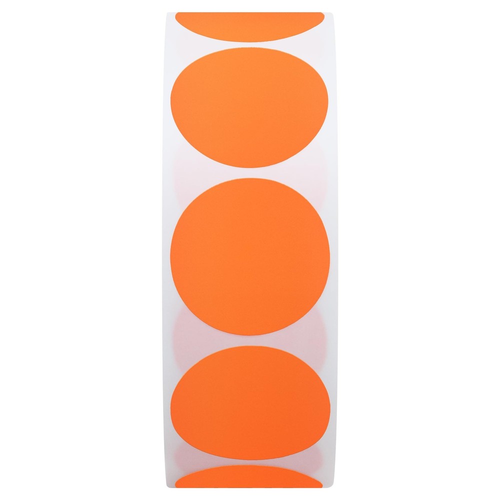 1000 Shooting Target Pasters 1in Fluorescent Green Adhesive Dots Roll