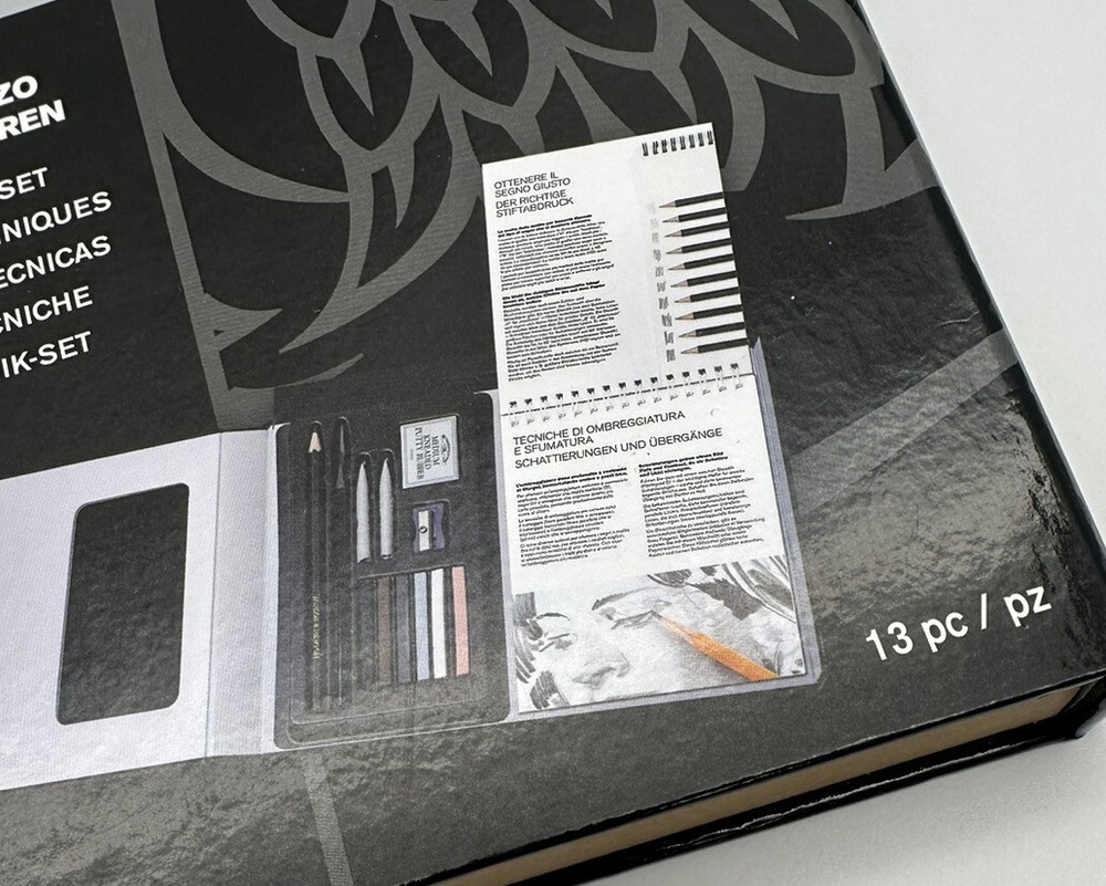 Winsor & Newton Sketching Tips and Techniques Art Drawing Set 13 pc
