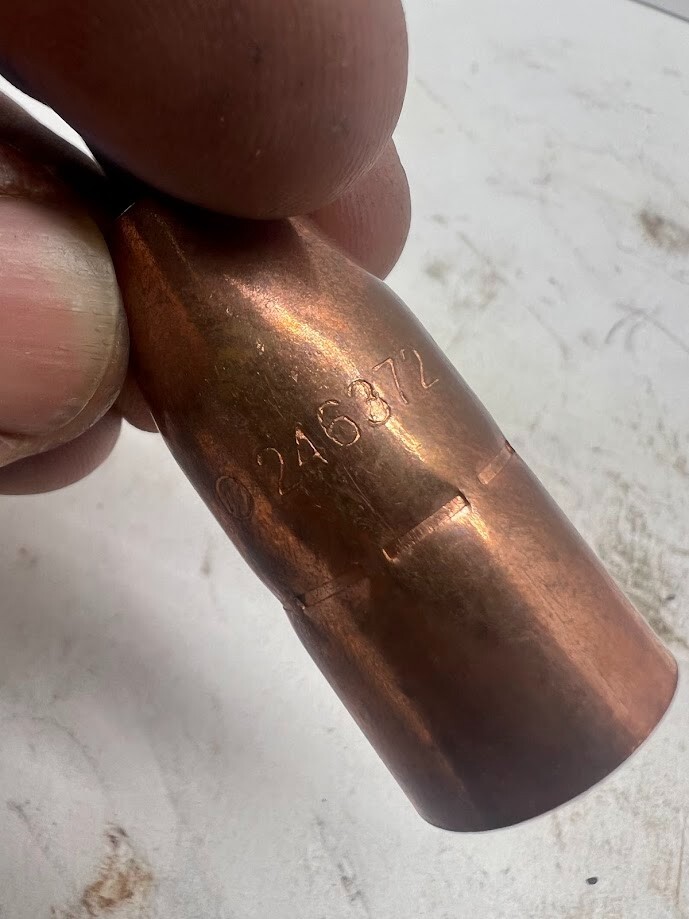 OEM Miller 246372 Copper Flush Nozzle 1/2" Orifice