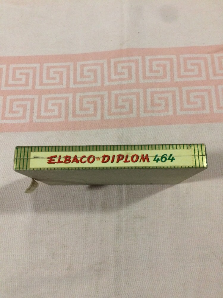 Old Empty Cardboard Box Elbaco Diploma False Colors