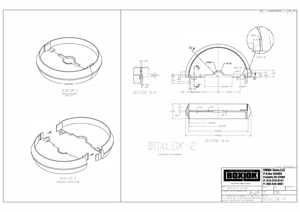 BoxLok Valve Box Centering Device for Gate Valves BoxLok-2