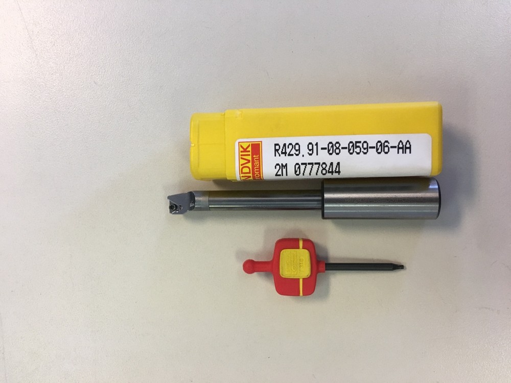SANDVIK R429. 91-08-059-06-AA BORING BAR FOR BORING HEAD-SHANK 16MM