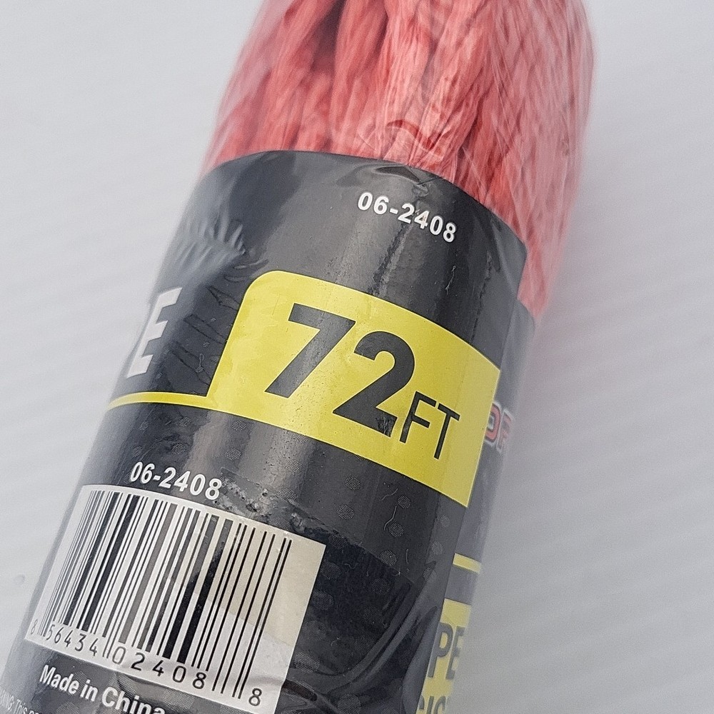 Poly Rope Braided Red 72Ft