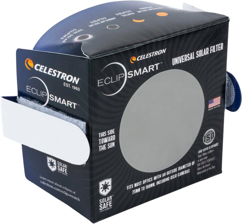 – Eclipsmart Safe Solar Eclipse Telescope and Camera Filter – Meets ISO 12312-2: