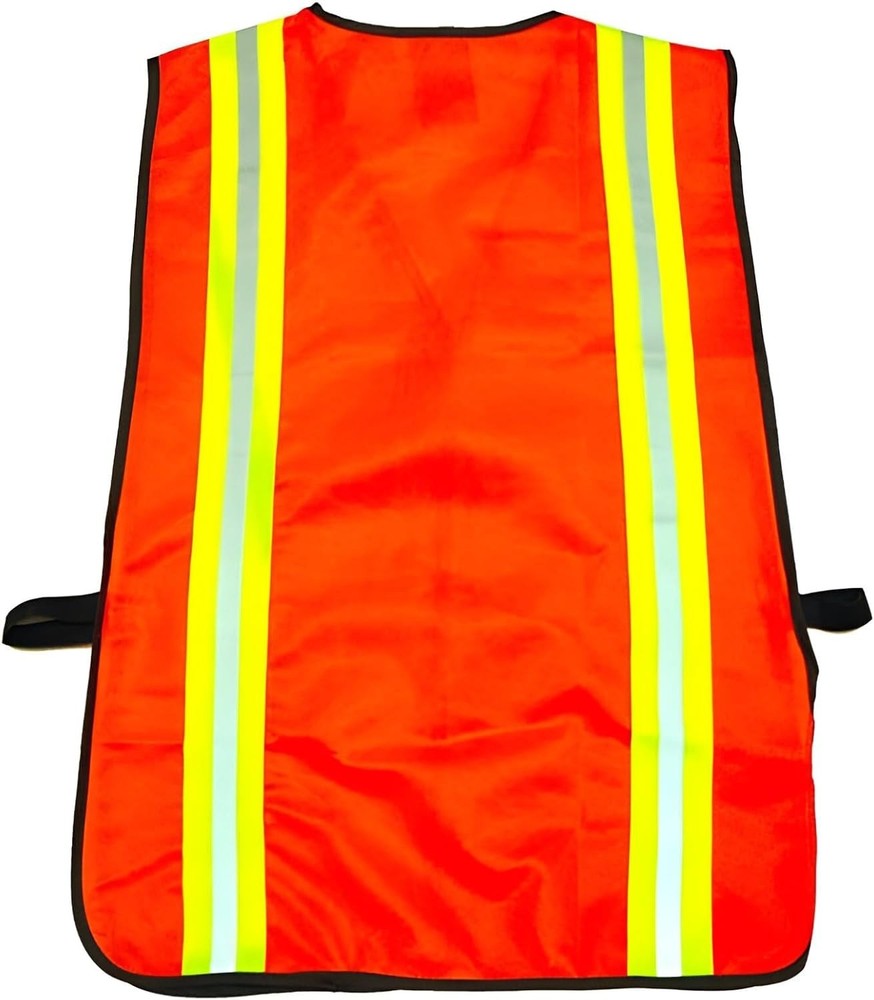 Multi-Function Pocket Reflective Safety Vest - ANSI Class II Certified Orange