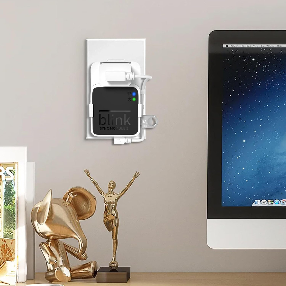 256GB USB Flash Drive, Outlet Wall Mount Holder for Blink Sync Module 2, Module