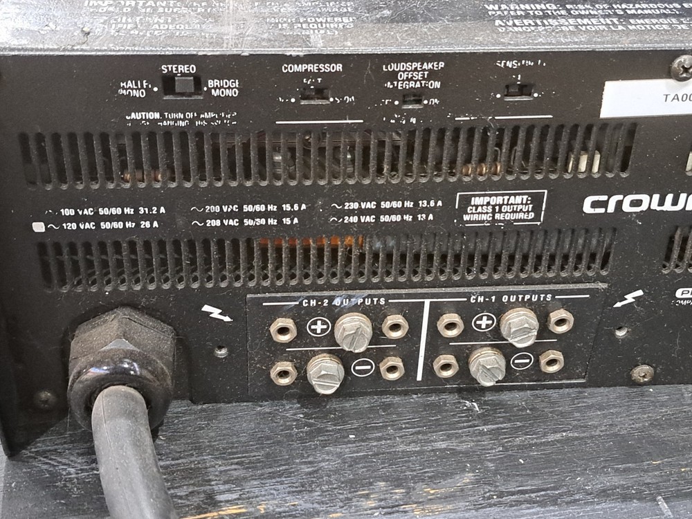 Crown Macro-Tech 5000vz MA-5000VZ Macrotech 5000W