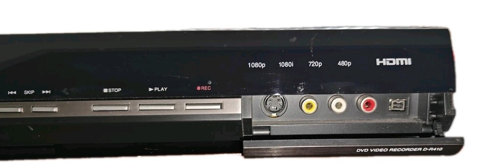 Toshiba D-R410 DVD Recorder Bundle Remote, HDMI Cable, Component Cables Tested