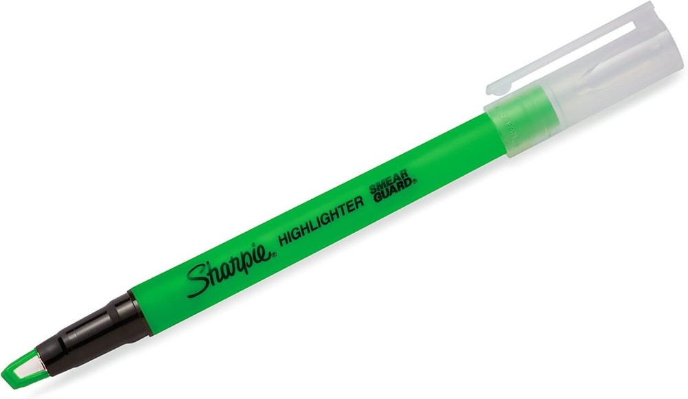 Sharpie Clear View Highlighter Sticks, Chisel 8 Count (Pack of 1), Assorted