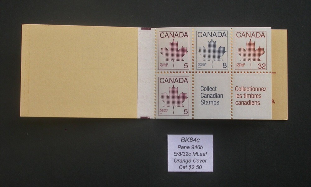 Canada Stamp Booklet ~ BK84c Maple Leaf Issue