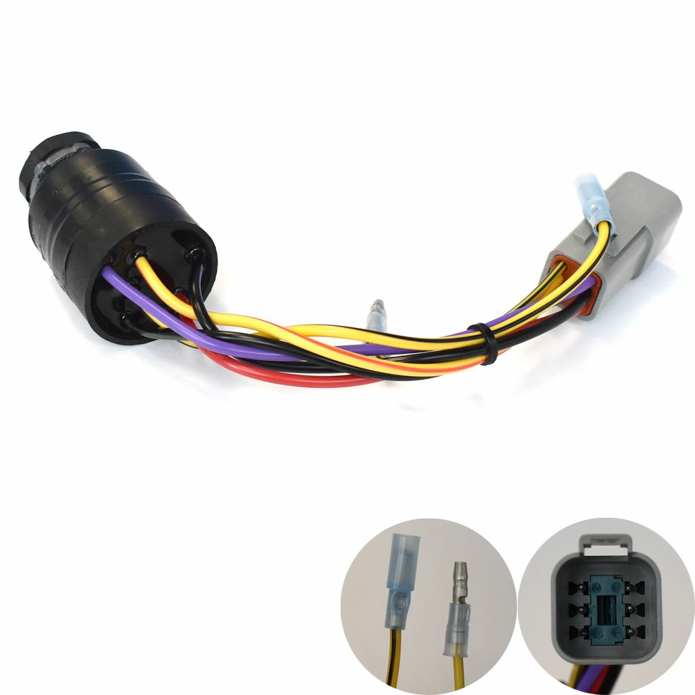 Boat Ignition Switch | Push-To-Choke 3-Position Deutsch 6-Pin