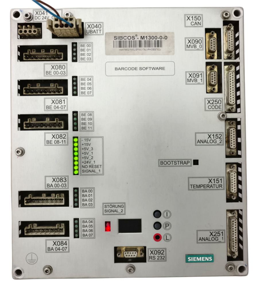 SIEMENS SIBCOS SIBCOSM1300 M1300-0-0 Barcode Software Control Unit Master
