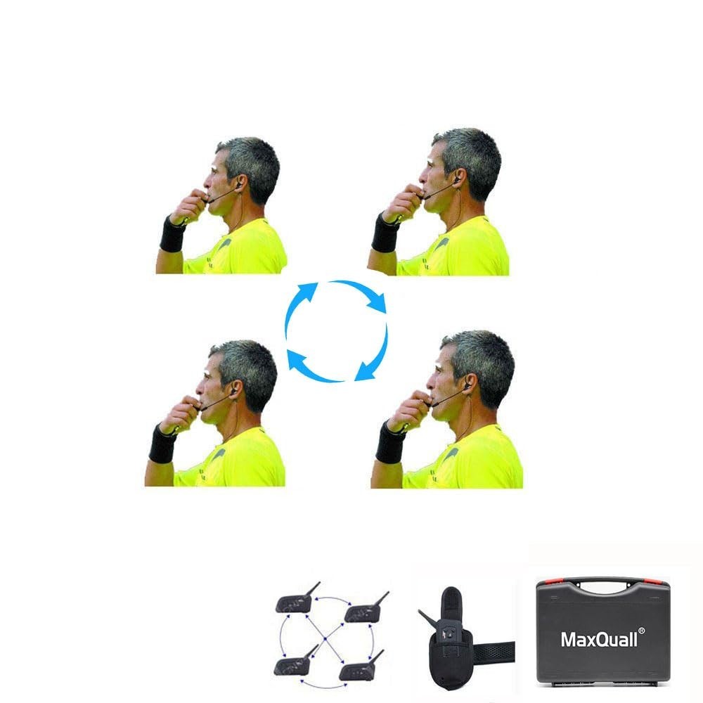 Referee Headset, Referee Communication System 4 V4 Plus Referees Talk same ti...
