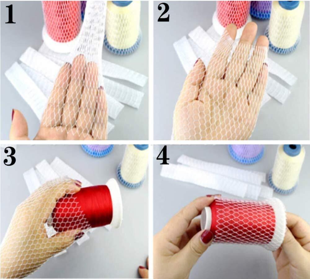 20 Yards Thread Spool Net Sewing Embroidery Thread Spool Saver Mesh Net