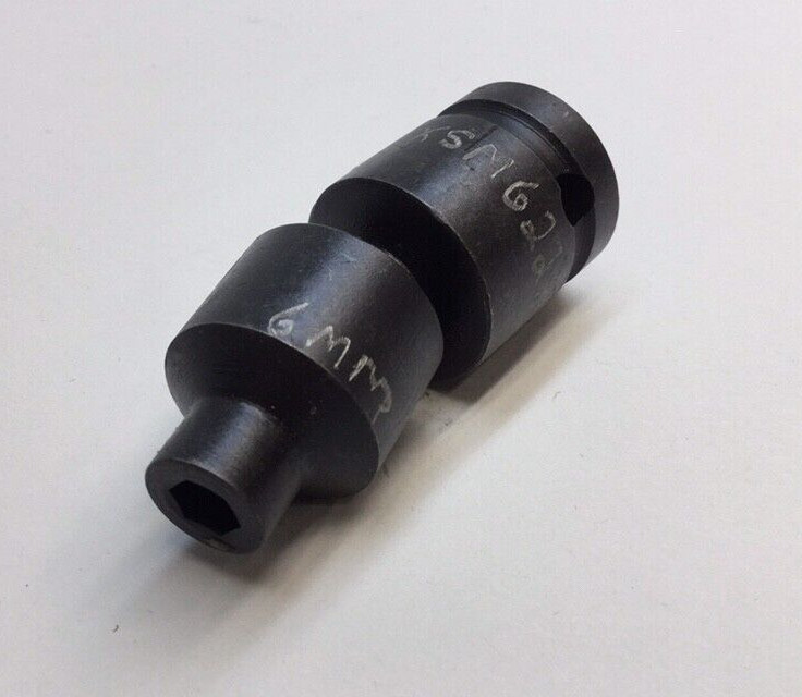 Socket WXSM6225 Flex Impact Socket 1/2  Drive 6mm Metric 6 Point