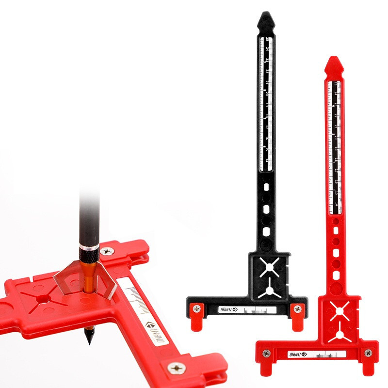 Archery Bow Ruler T Square Tuning Tool Recurve Compound Bow Arrow Nocking Points