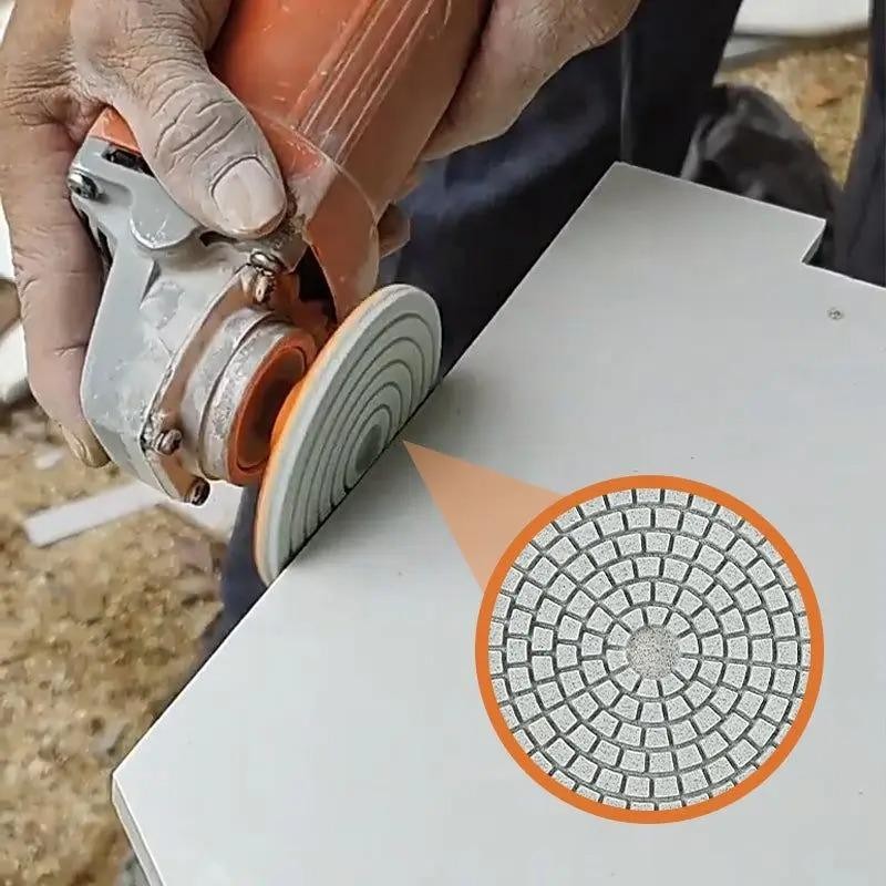 80mm Ceramic Tile Polishing Disc for Angle Grinder Stone Marble Edge Grinding