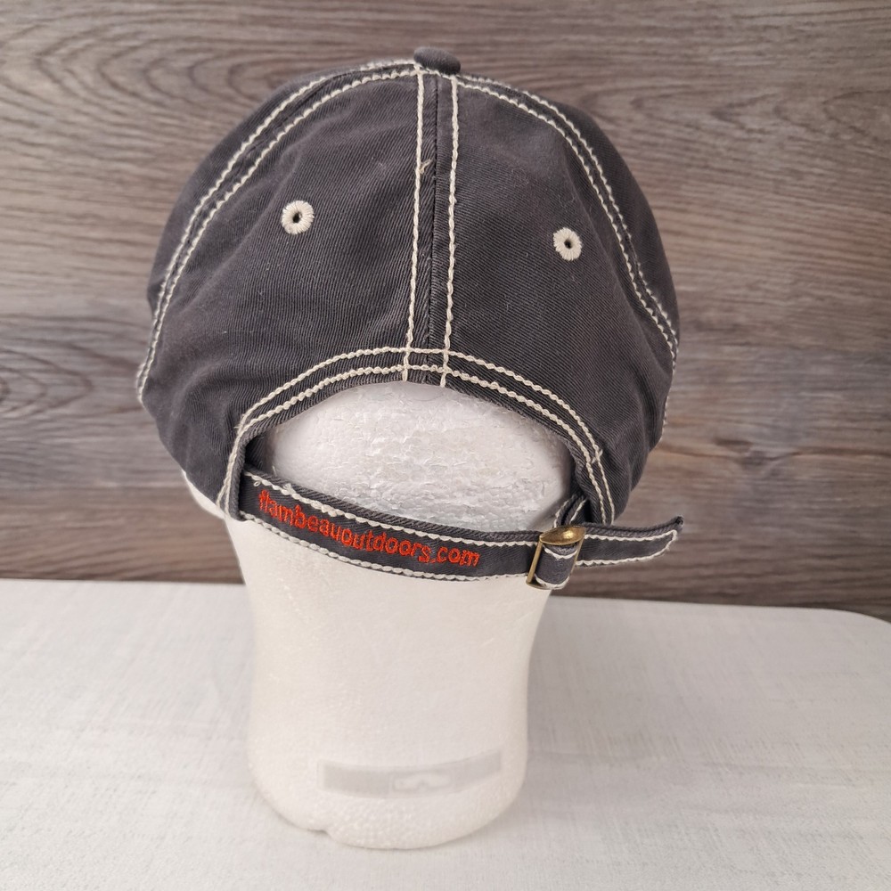 Flambeau Outdoors Strapback Distressed Hat Fishing Cap One Size Adjustable