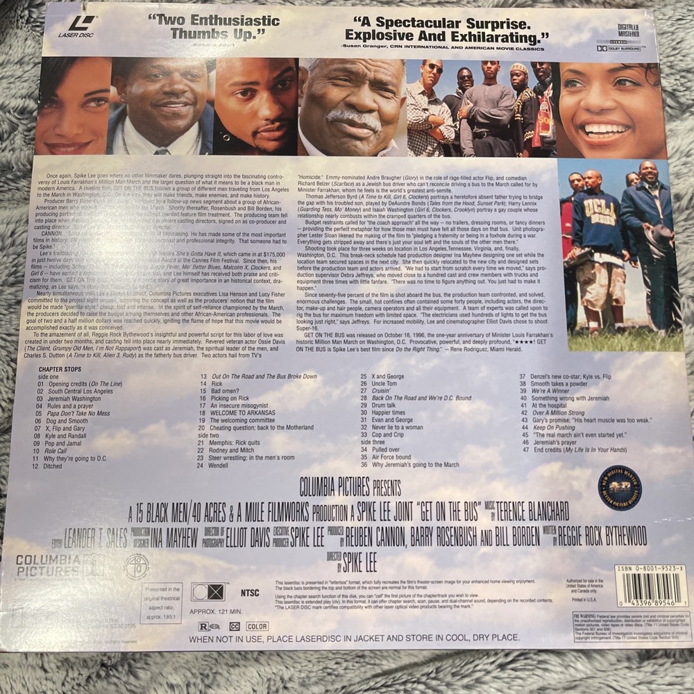 Get on the Bus (Laserdisc, 1997)
