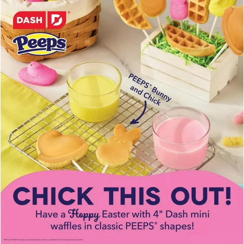 Dash x Peeps Bunny Mini Waffle Maker