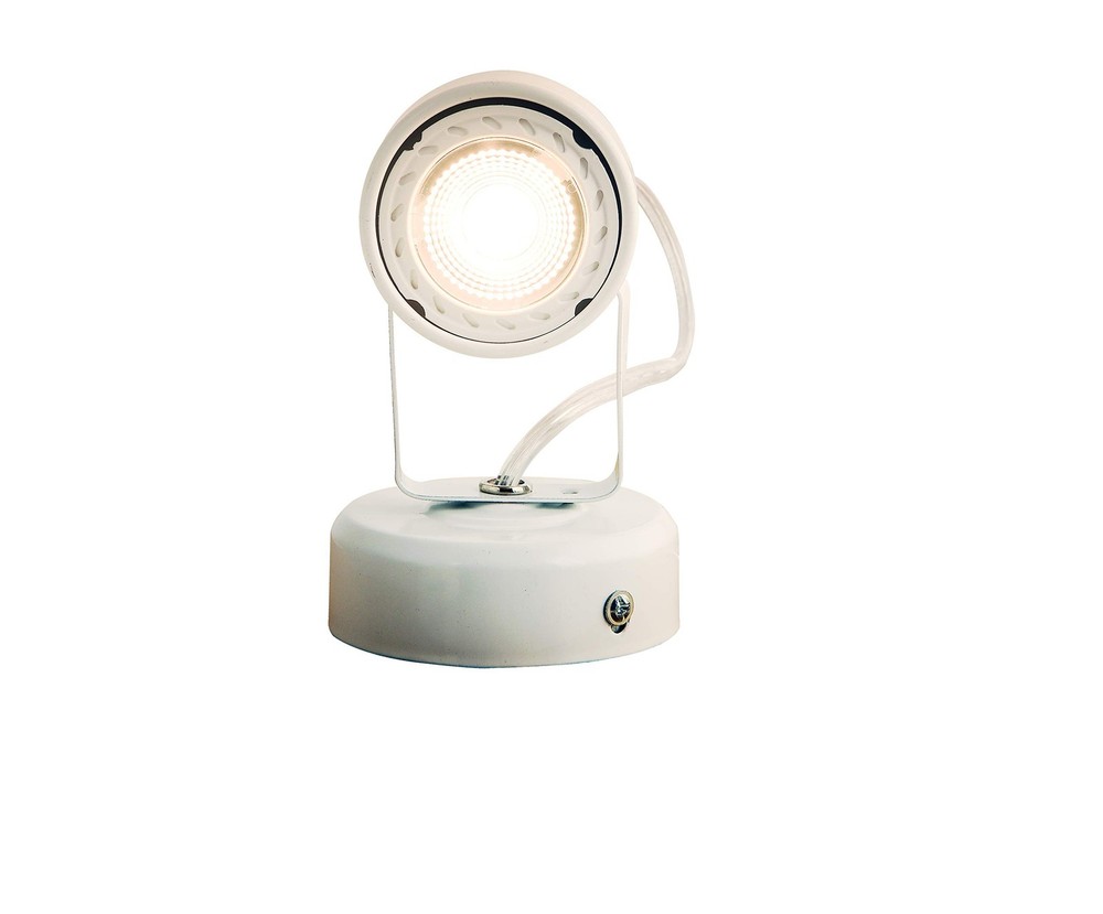 KING SHA Multi Purpose Spotlight Desk Wall Mount Accent Lamp with Plug White