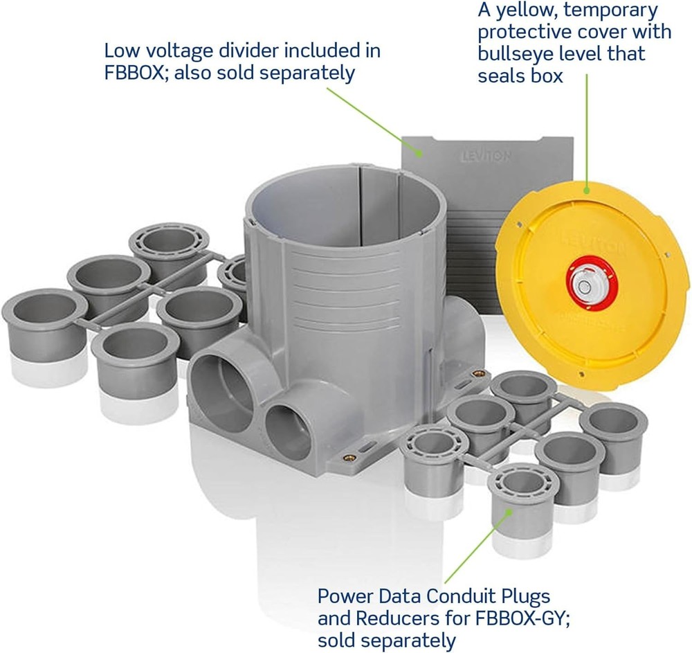 Gray Floor Box System for Various Flooring Types