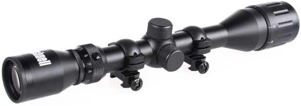 Bushnell Sharpshooter 4-12x40 Adjustable Objective Scope & Ring Combo