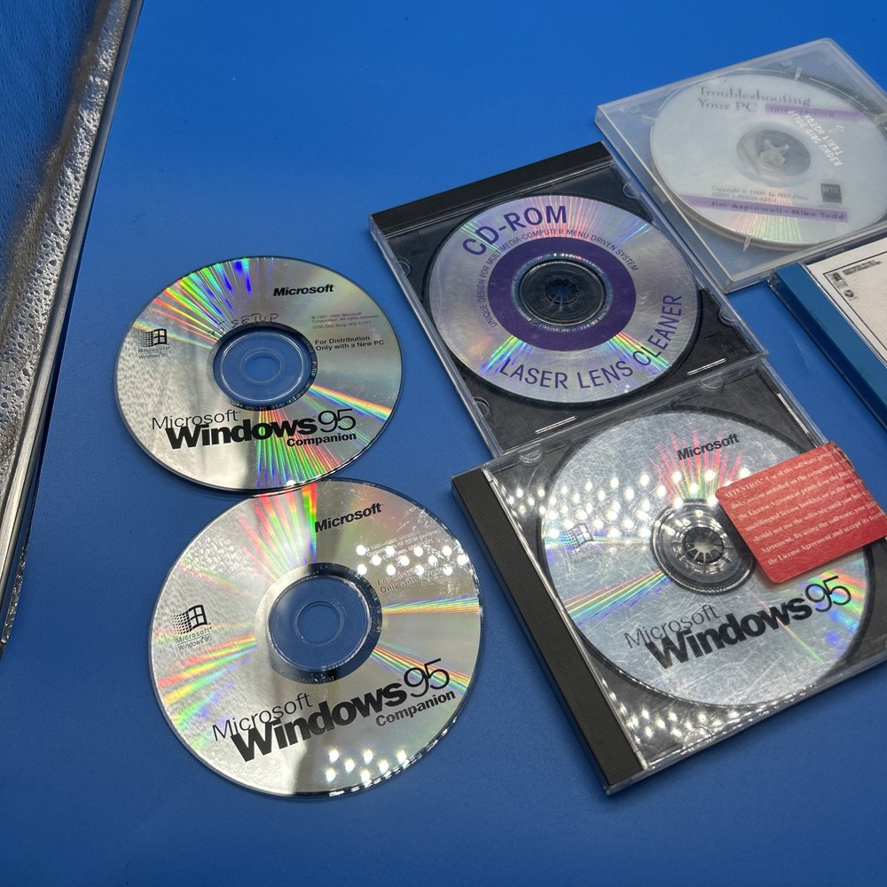Vintage Untested As Is Microsoft Windows 95 & Office 2000 & More