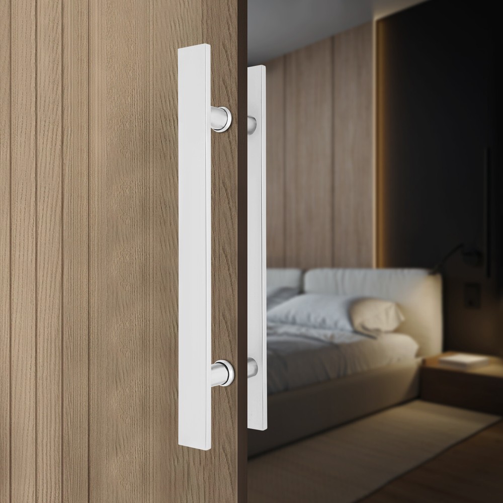 Pull Push Sliding Barn Door Handles H Shape Door Pull Handle Stainless Steel