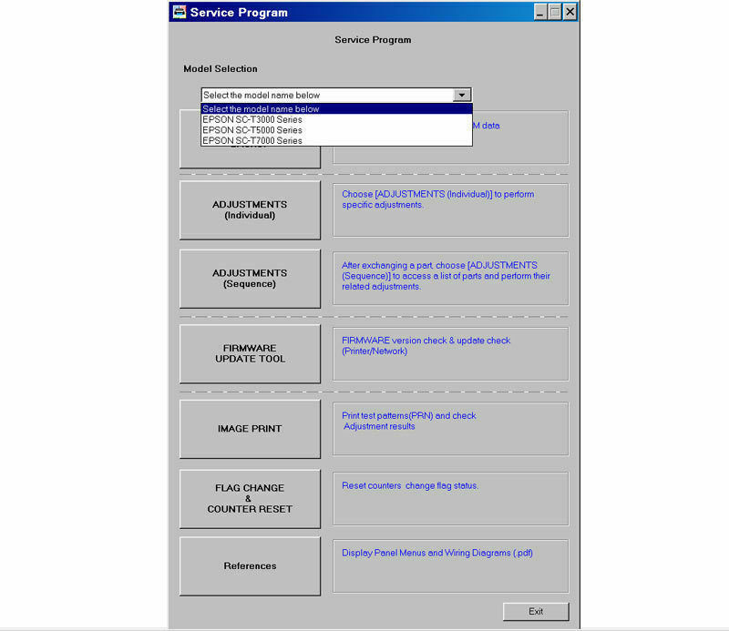 Epson Stylus Pro 4880 7880 7880C 9880 9880C Service Program (Full Function) +SM