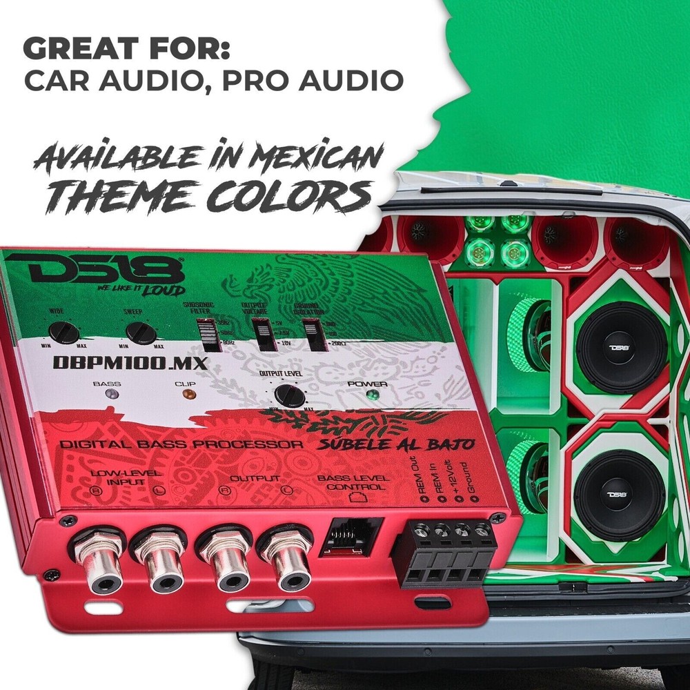 DS18 Digital Bass Processor 2 Channel Preamp Input Output Epicenter DBPM100.MX