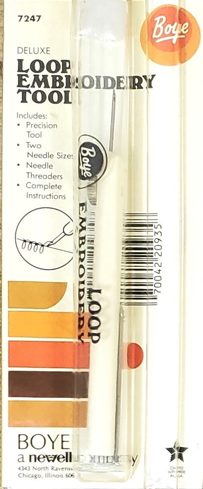 Boye Deluxe LOOP EMBROIDERY TOOL 7247 NEW in Sealed Pkg.